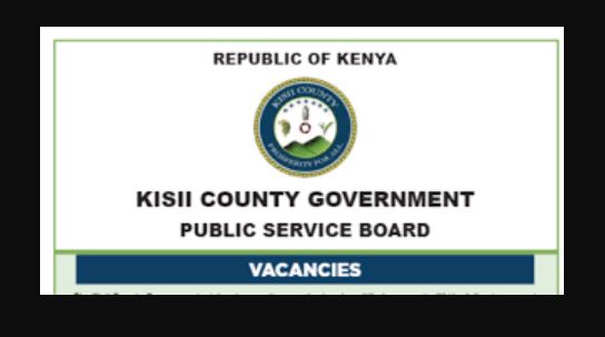 Career Opportunities At Kisii County Government